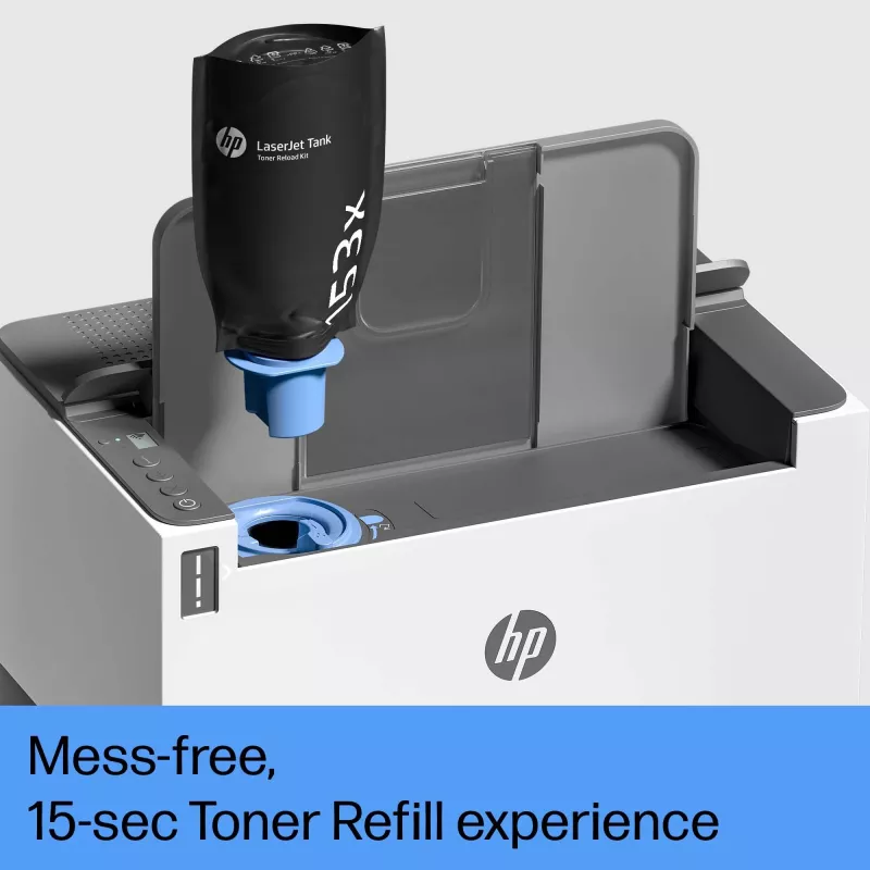 Impressora HP LaserJet Tank 2504dw, laser, 600 x 600 DPI, A4, 22 páginas/min, impressão frente e verso, com rede