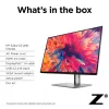 Monitor HP Z24q G3 QHD, 60,5 cm (23,8 polegadas), 2560 x 1440 píxeis, Quad HD, LCD, 5 ms, prateado