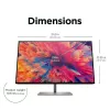 Monitor HP Z24q G3 QHD, 60,5 cm (23,8 polegadas), 2560 x 1440 píxeis, Quad HD, LCD, 5 ms, prateado