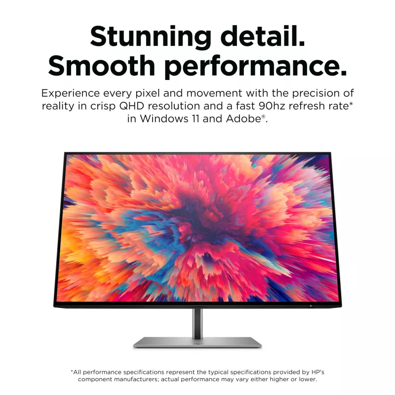 Monitor HP Z24q G3 QHD, 60,5 cm (23,8 polegadas), 2560 x 1440 píxeis, Quad HD, LCD, 5 ms, prateado