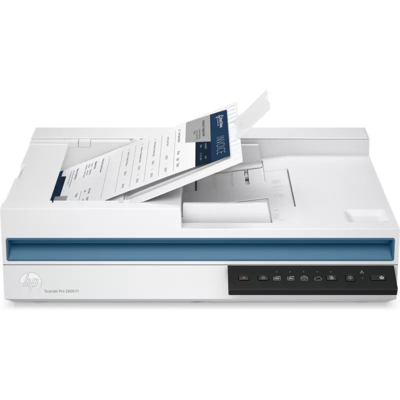 Scanner HP Scanjet Pro 2600 f1 de superfície plana e ADF 600 x 600 DPI A4 branco