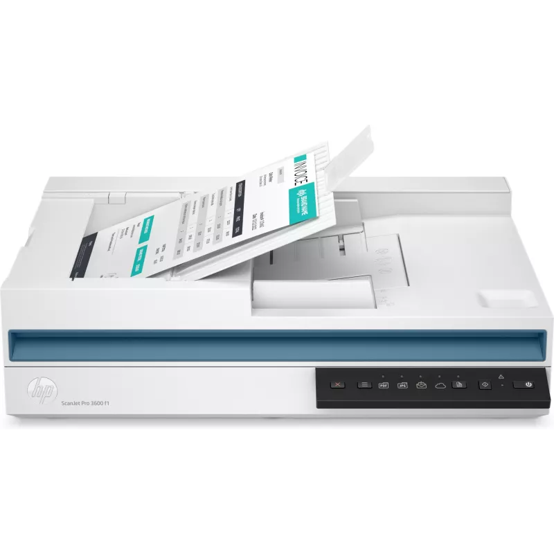 Scanner HP Scanjet Pro 3600 f1 de superfície plana e ADF 1200 x 1200 DPI A4 branco