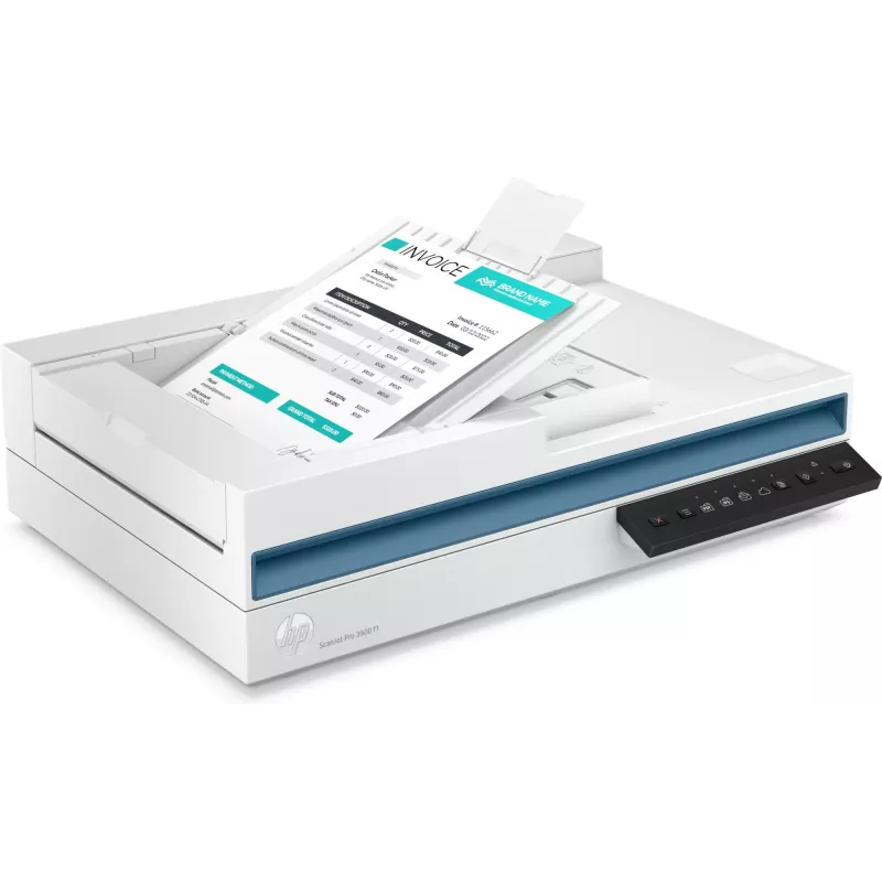 Scanner HP Scanjet Pro 3600 f1 de superfície plana e ADF 1200 x 1200 DPI A4 branco