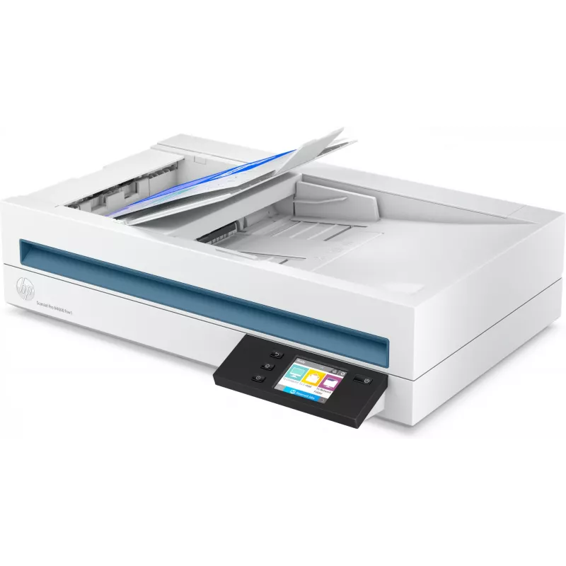 Scanner HP Scanjet Pro N4600 fnw1 de superfície plana e ADF 1200 x 1200 DPI A5 branco