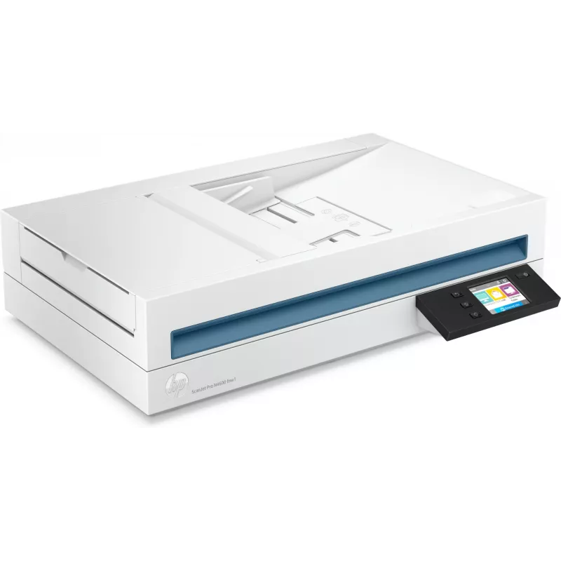 Scanner HP Scanjet Pro N4600 fnw1 de superfície plana e ADF 1200 x 1200 DPI A5 branco