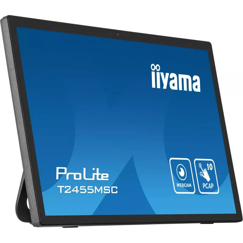 Monitor iiyama T2455MSC-B1 61 cm (24 polegadas) 1920 x 1080 píxeis Full HD LED ecrã tátil preto