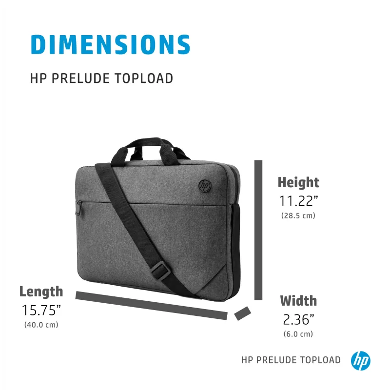 Mala top loader HP Prelude 15,6 polegadas, 39,6 cm (15,6 polegadas), 300 g