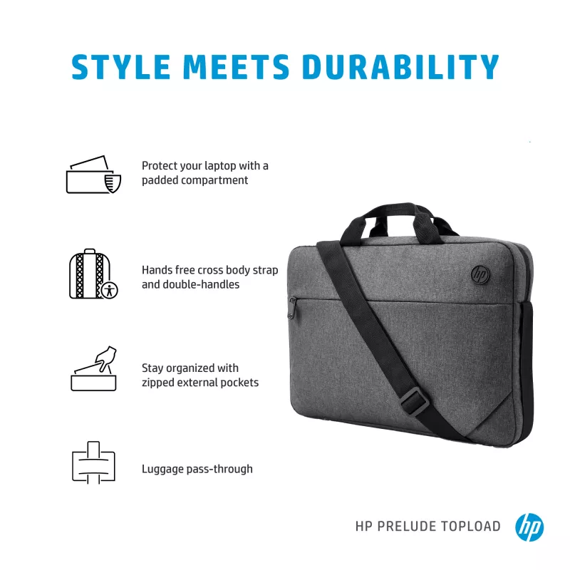 Mala top loader HP Prelude 15,6 polegadas, 39,6 cm (15,6 polegadas), 300 g