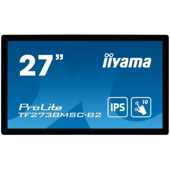 Monitor iiyama ProLite TF2738MSC-B2 68,6 cm (27 polegadas) 1920 x 1080 píxeis Full HD LED ecrã tátil multiuser preto
