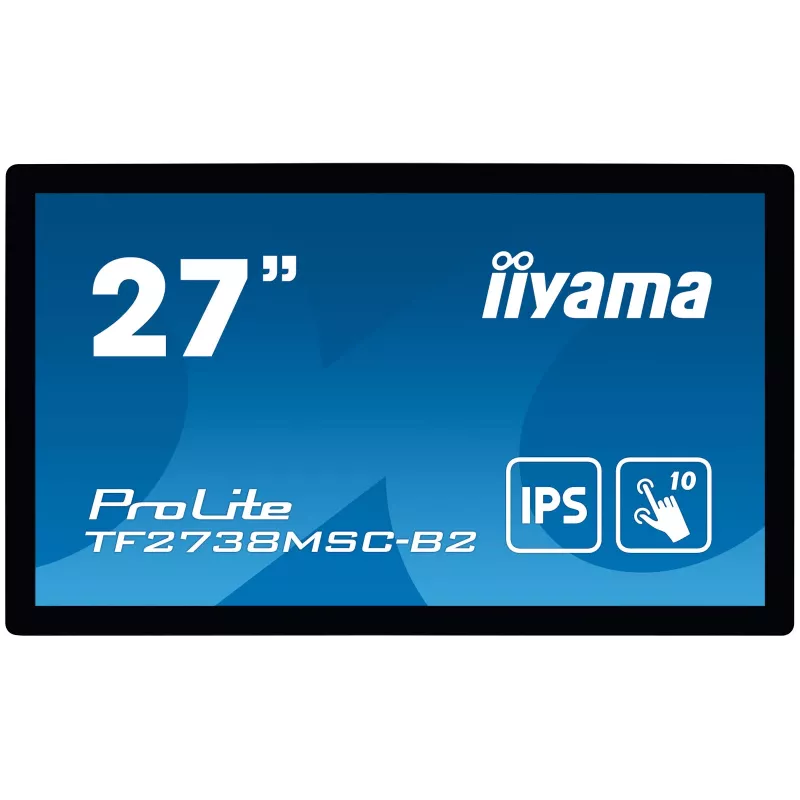 Monitor iiyama ProLite TF2738MSC-B2 68,6 cm (27 polegadas) 1920 x 1080 píxeis Full HD LED ecrã tátil multiuser preto