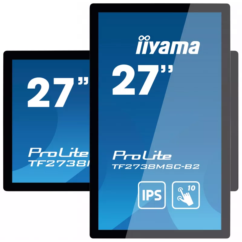 Monitor iiyama ProLite TF2738MSC-B2 68,6 cm (27 polegadas) 1920 x 1080 píxeis Full HD LED ecrã tátil multiuser preto