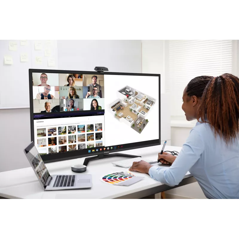 Monitor iiyama ProLite X4373UHSU-B1 108 cm (42,5 polegadas) 3840 x 2160 píxeis 4K Ultra HD preto