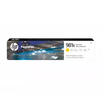 Cartucho PageWide original HP 981X de alto rendimento amarelo, amarelo, 1 unid., 10000 páginas