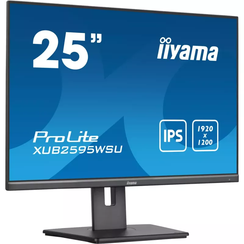 Monitor iiyama ProLite XUB2595WSU-B5 63,5 cm (25 polegadas) 1920 x 1200 píxeis WUXGA LED preto