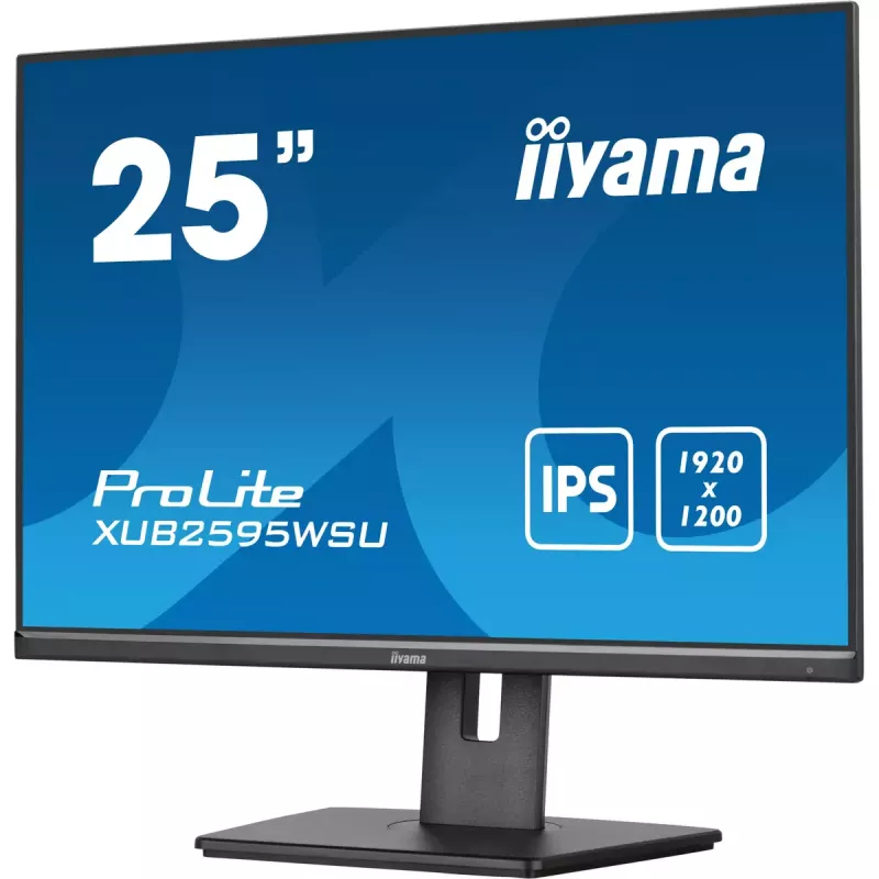 Monitor iiyama ProLite XUB2595WSU-B5 63,5 cm (25 polegadas) 1920 x 1200 píxeis WUXGA LED preto