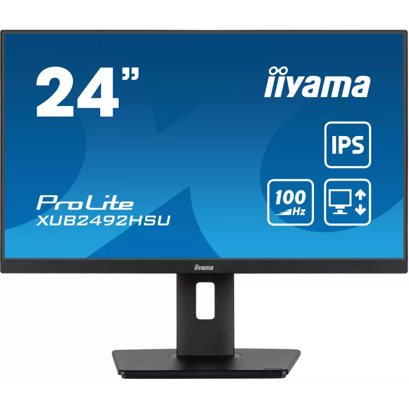 Monitor iiyama XUB2492HSU-B6 60,5 cm (23,8 polegadas) 1920 x 1080 píxeis Full HD LED preto