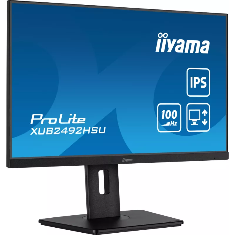 Monitor iiyama XUB2492HSU-B6 60,5 cm (23,8 polegadas) 1920 x 1080 píxeis Full HD LED preto