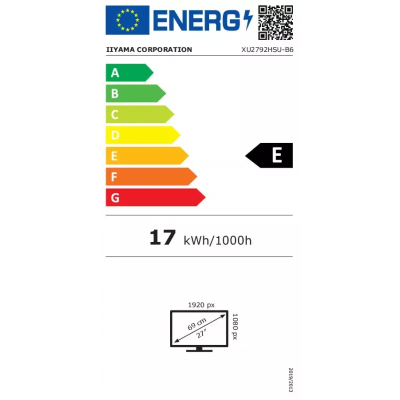 Monitor iiyama ProLite XU2792HSU-B6 68,6 cm (27 polegadas) 1920 x 1080 píxeis Full HD LED preto