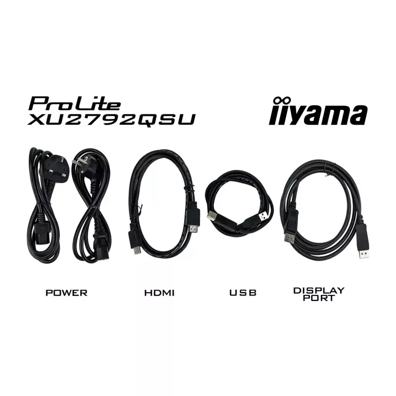 Monitor iiyama ProLite 68,6 cm (27 polegadas) 2560 x 1440 píxeis Quad HD LED preto