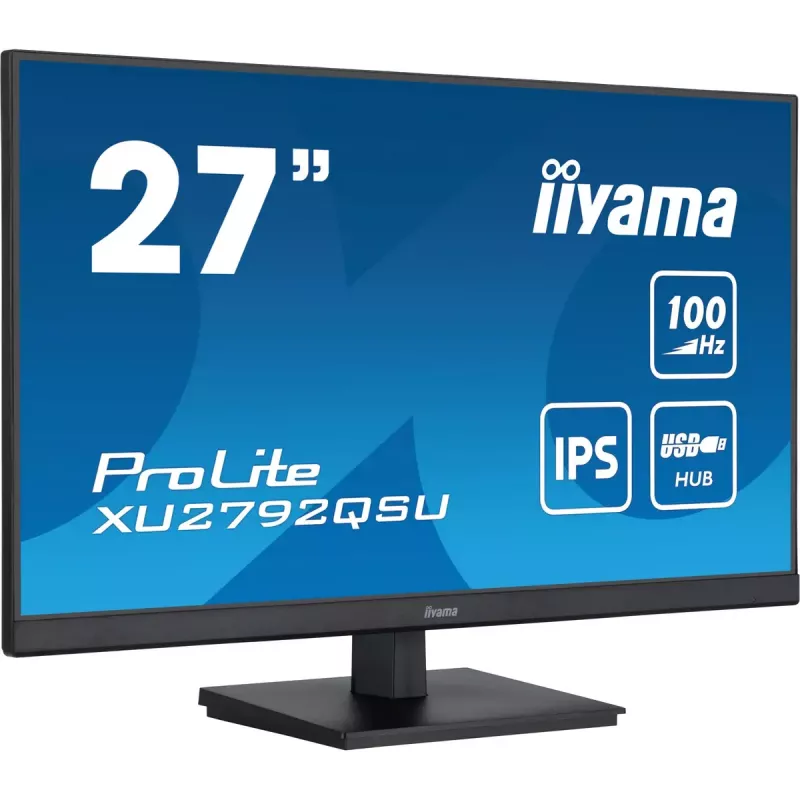 Monitor iiyama ProLite 68,6 cm (27 polegadas) 2560 x 1440 píxeis Quad HD LED preto