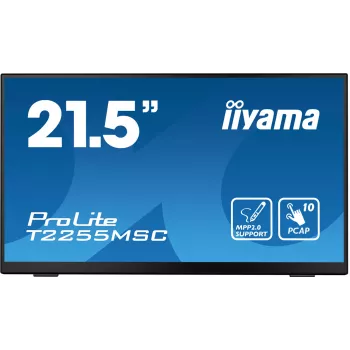 Monitor de computador iiyama ProLite T2255MSC-B1 54,6 cm (21,5 inch) 1920 x 1080 píxeis Full HD LCD Ecrã tátil Preto