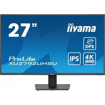 Monitor de computador iiyama ProLite XU2792UHSU-B6 68,6 cm (27 inch) 3840 x 2160 píxeis 4K Ultra HD LED Preto