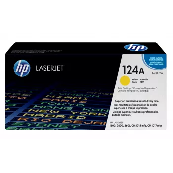 Toner Original LaserJet HP 124A Amarelo, 2000 páginas, Amarelo, 1 unid.