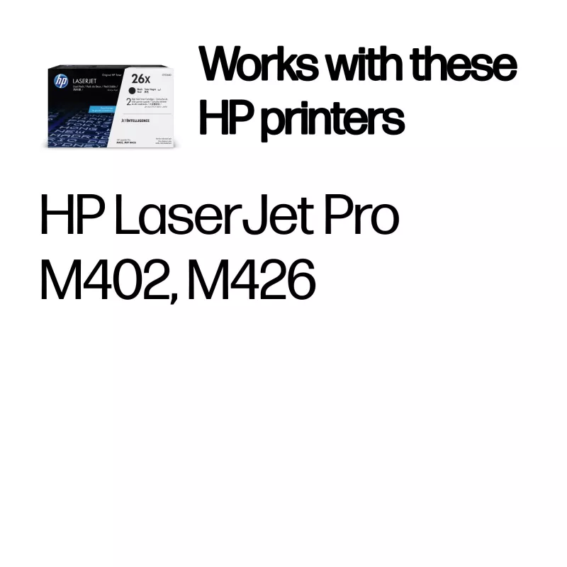 Toner Original LaserJet HP 26X Pack de 2 Alto Rendimento Preto