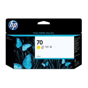 Cartucho de tinta HP 70 130 ml Amarelo DesignJet
