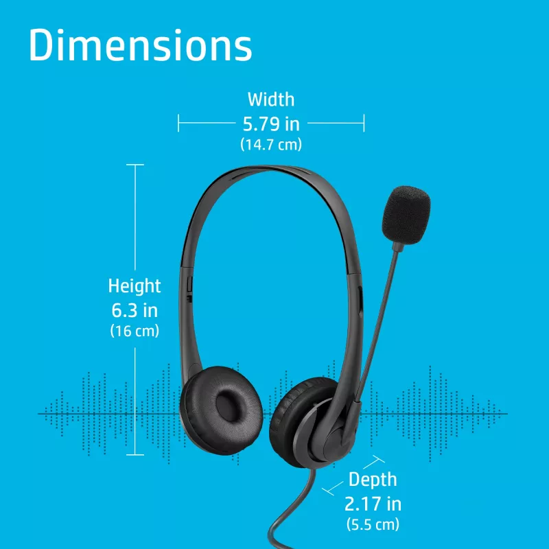 Headset estéreo USB HP G2