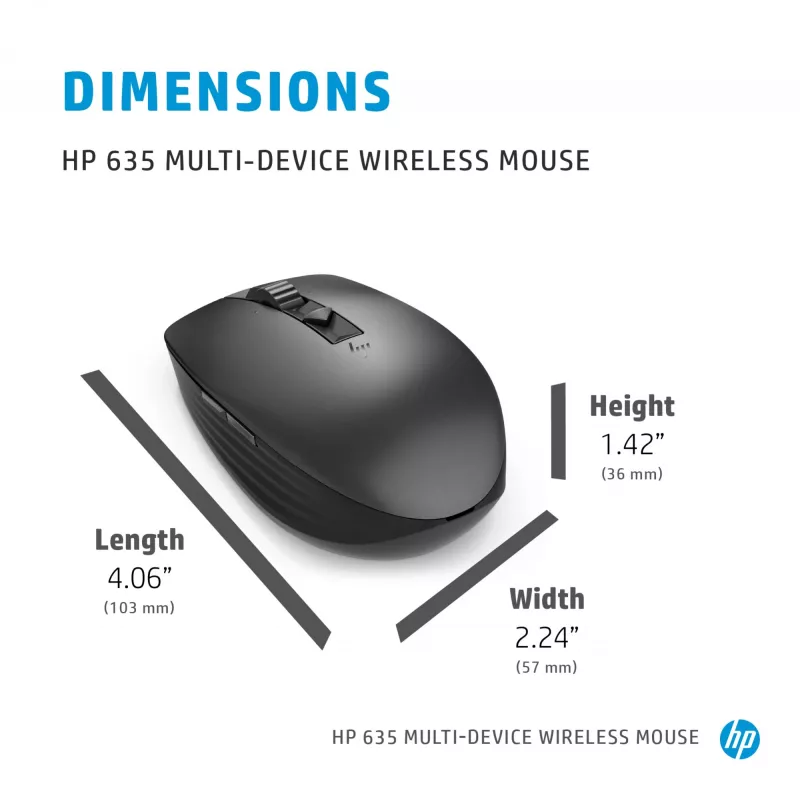 Rato HP 635 Multi-Device Wireless RF Wireless + Bluetooth