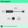 Adaptador HP USB 3.0 para Gigabit RJ45 G2, com fios, USB, Ethernet, preto