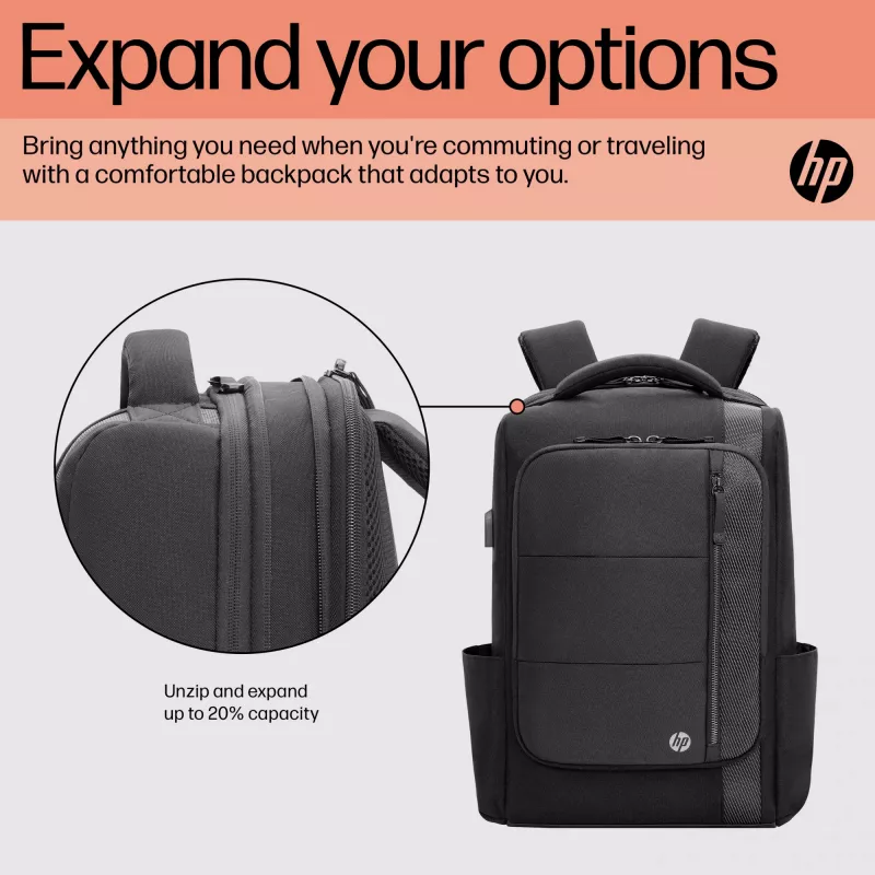 Mochila para portátil HP Renew Executive 16 polegadas, mochila, 40,9 cm (16,1 inch), 890 g