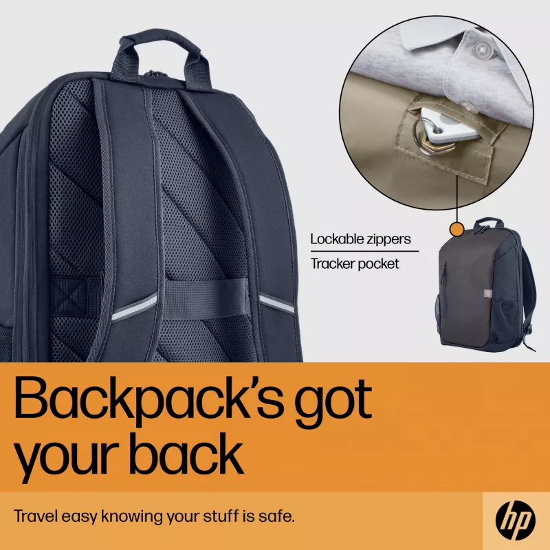 Mochila para portátil HP Travel 18 litros 15.6 Iron cinzento