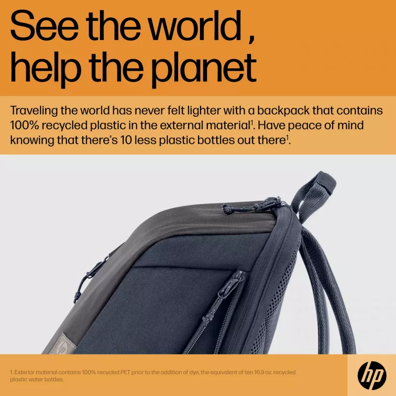 Mochila para portátil HP Travel 18 litros 15.6 Iron cinzento