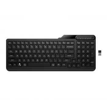Teclado HP 475 Dual-Mode Wireless, tamanho completo (100%), Wireless, RF Wireless + Bluetooth, membrana, preto