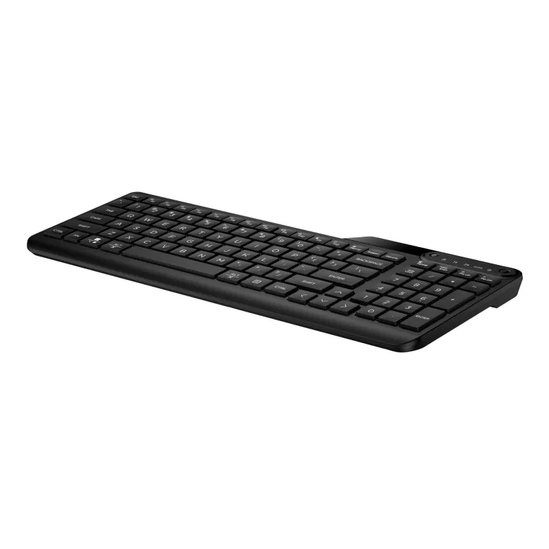 Teclado HP 475 Dual-Mode Wireless, tamanho completo (100%), Wireless, RF Wireless + Bluetooth, membrana, preto