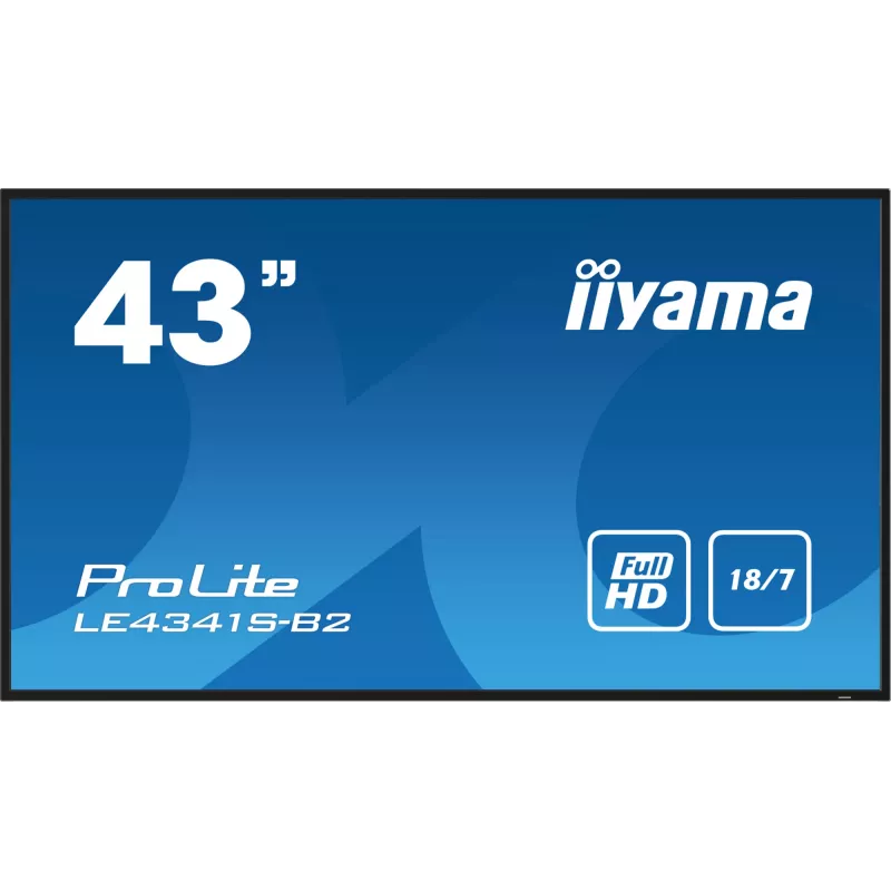Ecrã plano de sinalização digital iiyama PROLITE LE4341S-B2 108 cm (42,5