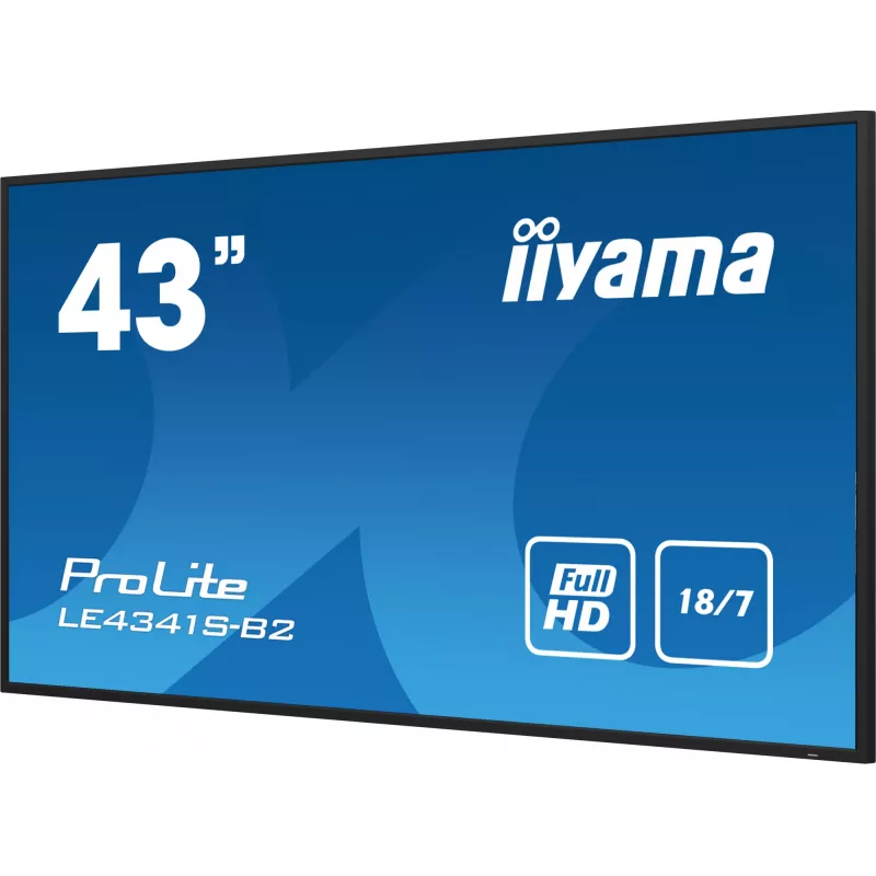 Ecrã plano de sinalização digital iiyama PROLITE LE4341S-B2 108 cm (42,5