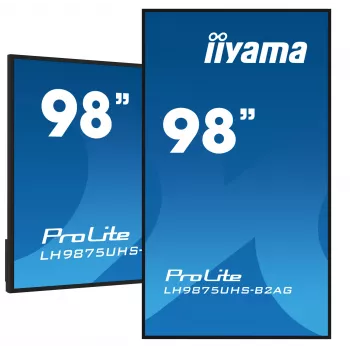 Ecrã plano de sinalização digital iiyama LH9875UHS-B2AG 97,5 polegadas LED 4K Ultra HD 3840 x 2160