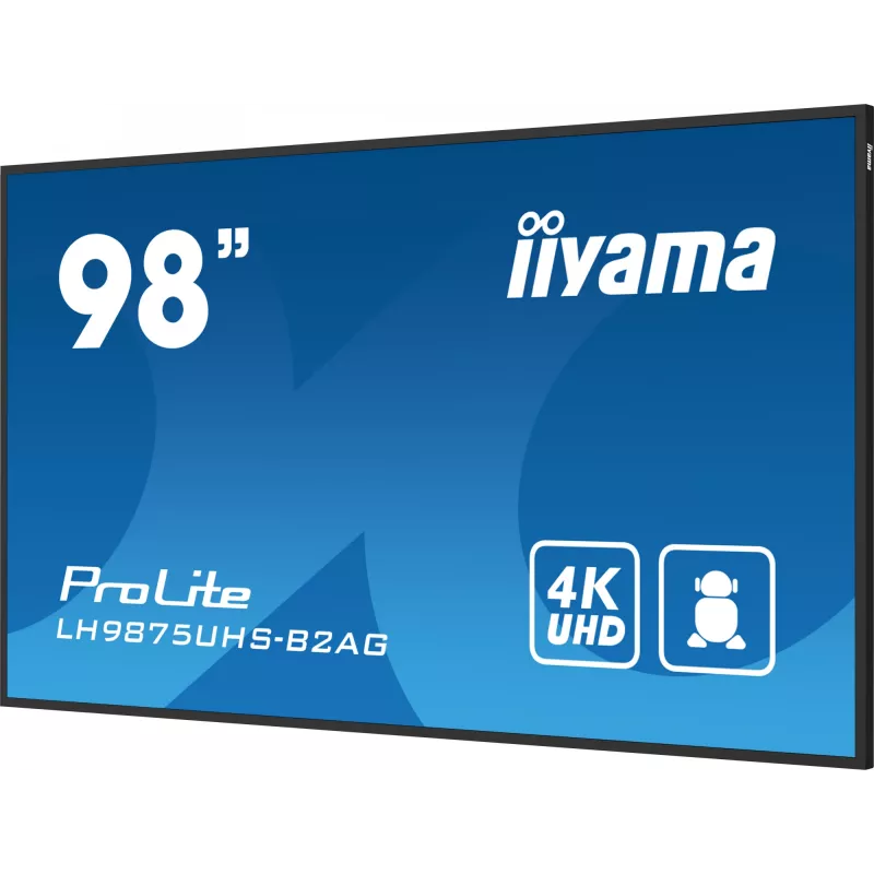 Ecrã plano de sinalização digital iiyama LH9875UHS-B2AG 97,5 polegadas LED 4K Ultra HD 3840 x 2160