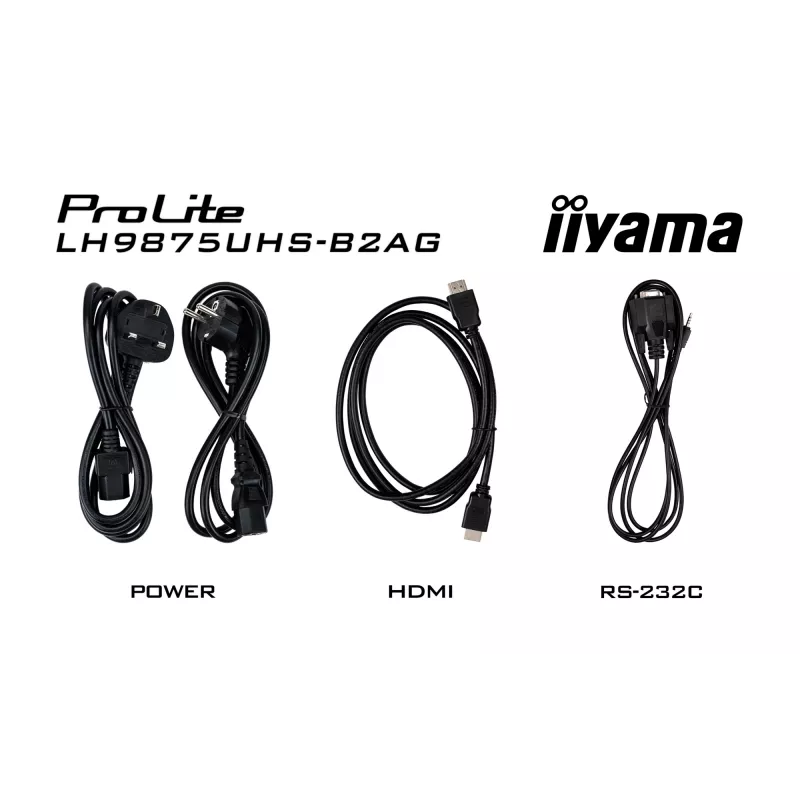 Ecrã plano de sinalização digital iiyama LH9875UHS-B2AG 97,5 polegadas LED 4K Ultra HD 3840 x 2160