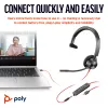 Headset HP Poly Blackwire 3315 monoaural USB-C certificado Microsoft Teams +jack 3,5 mm +adaptador USB-C/A