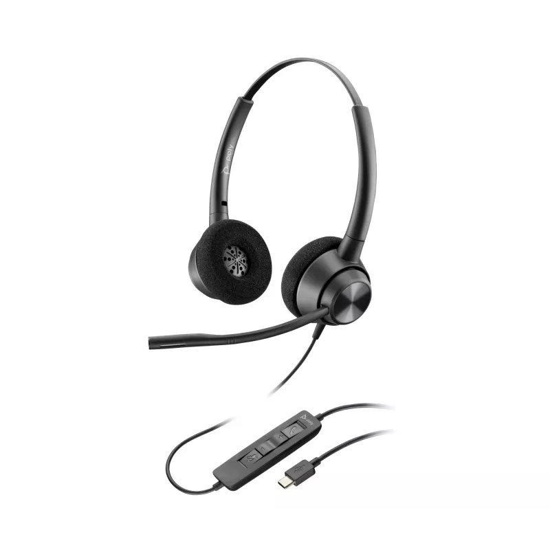Headset HP Poly EncorePro 320 estéreo USB-C TAA