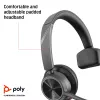 Headset HP Poly Voyager 4310 USB-A +dongle BT700, sem fios, escritório/call center, 20 - 20000 Hz, 122 g, headset, preto