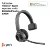 Headset HP Poly Voyager 4310 USB-C certificado Microsoft Teams +dongle BT700