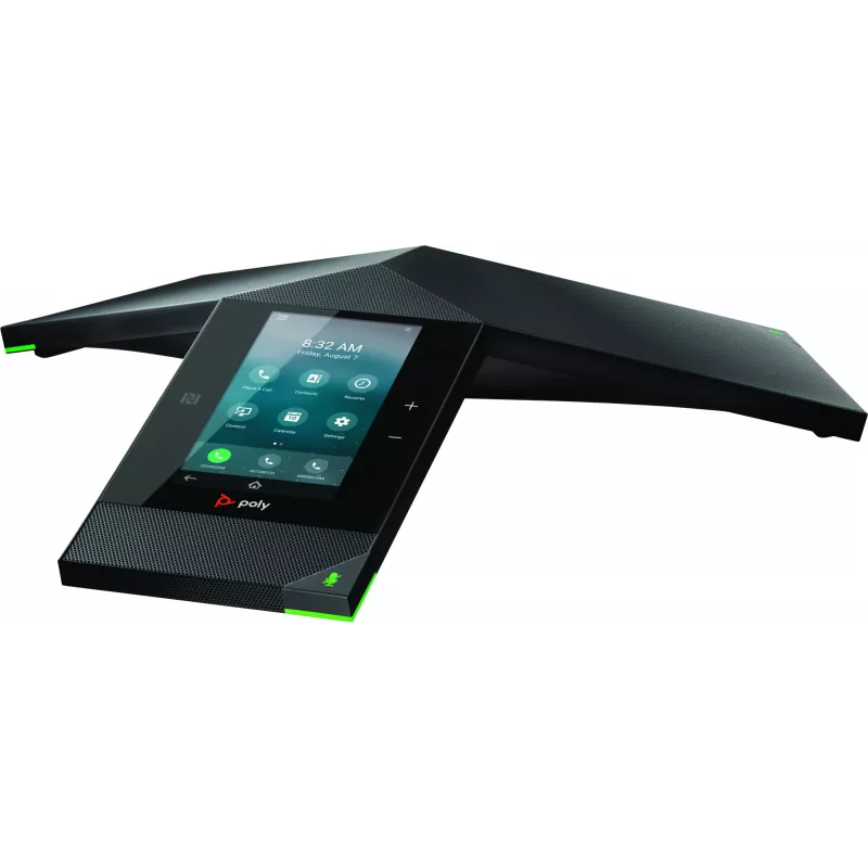 Telefone de conferência IP POLY Trio 8800 compatível com PoE ecrã de 5 polegadas