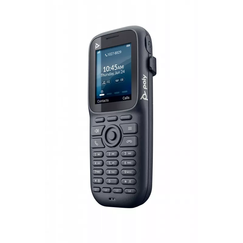 Telefone DECT HP Poly Rove 20 com auscultador, preto, TFT, 128 x 160 píxeis, ENERGY STAR, 300 h, 35 h
