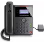 Telefone IP POLY Edge B10 preto, auscultador com fios, 2 linhas, ecrã LCD