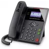 Telefone IP POLY Edge B10 preto, auscultador com fios, 2 linhas, ecrã LCD